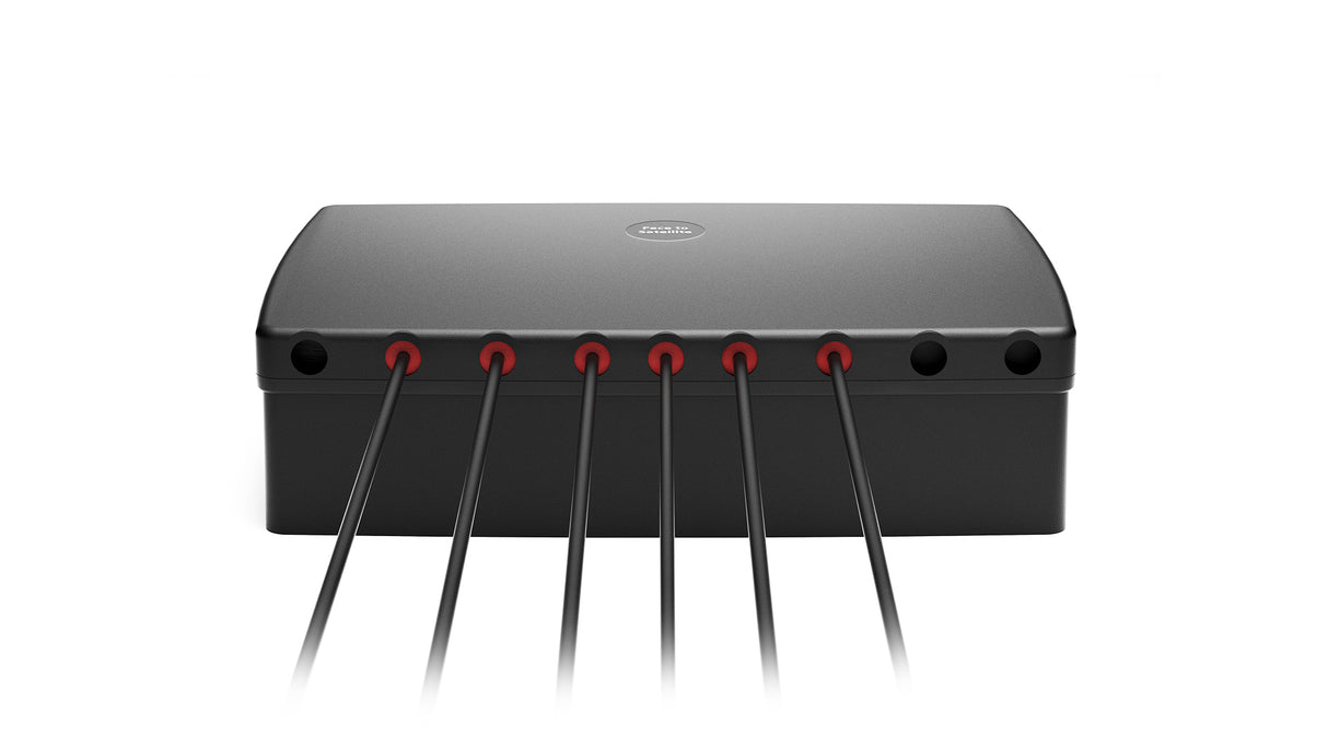 2J4H86MGFm 5G, GNSS, Wi-Fi 6E/7, ISM Magnetische Montageantenne 6-in-1 SMA-M/RPSMA-M 300cm IP67/IP69