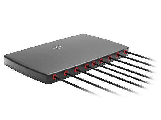 2J4H86PGFf 5G, GNSS, Wi-Fi 6E/7, ISM adhesive mount Antenna 9-in-1 SMA-M/RPSMA-M 300cm IP69