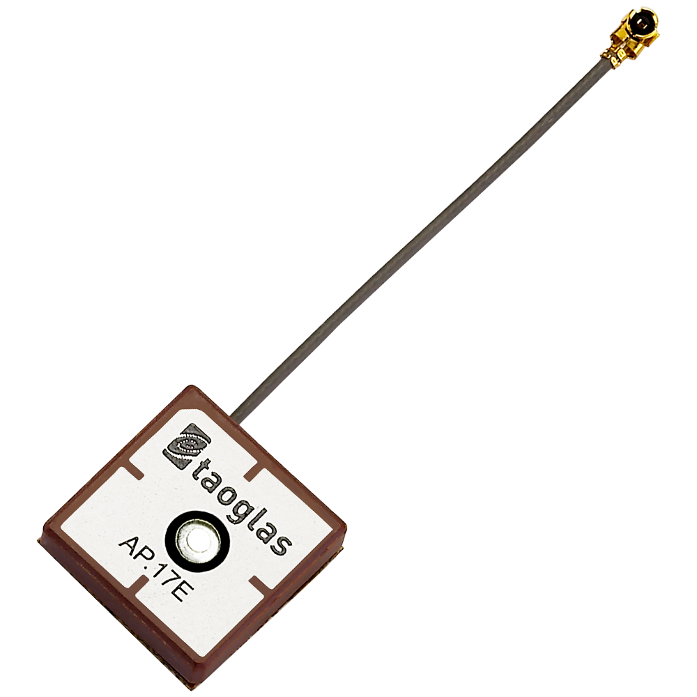 AP.17E.07.0064A Antenne GNSS aktive Patch Kabelmontage I-PEX MHF I 6.4cm für Navigationssysteme, Asset Tracking, Performance Tracker/Wearables