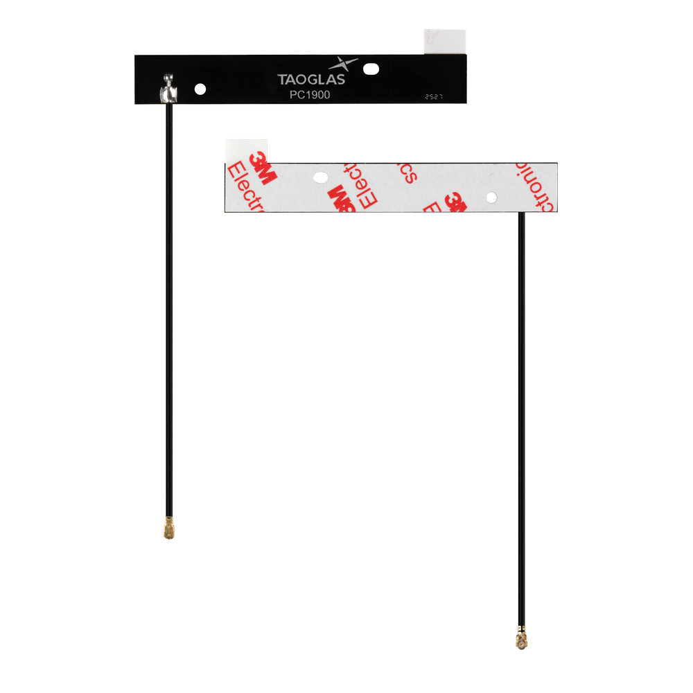 PC1900.07.0100AQ Antenna Low-Profile ADS-B PCB adhesive mount I-PEX MHF I 10cm for ADS-B Ground Stations, Unmanned Aerial Vehicles (UAVs), Avionics and Air Traffic Systems, IoT Tracking and Monitoring Solutions
