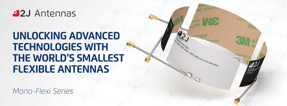 2JF1424P 4G/LTE adhesive mount flexible internal Antenna U.FL 3.8cm