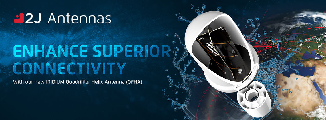 2J7B34JBC-C177N-B16J GNSS, Iridium Antenna quadrifilar helix screw/pole mount IP67 IP69