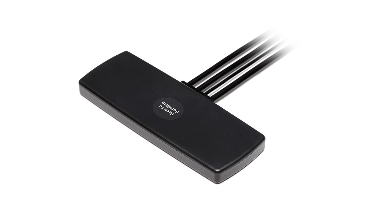2J4A50PCFc 4G/LTE, GNSS, Wi-Fi, ISM Antenna adhesive mount 4-in-1 customizable cable/connector IP67/IP69K