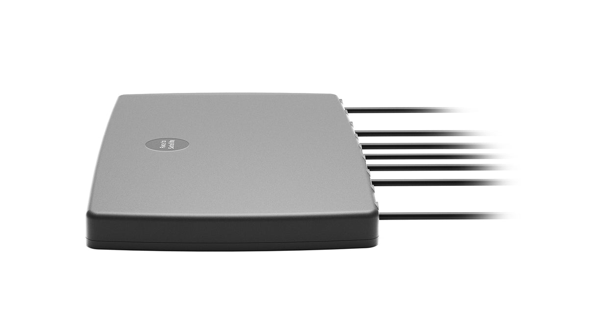 2J4H86PGFh 5G, GNSS, Wi-Fi 6E/7, ISM adhesive mount Antenna 7-in-1 SMA-M/RPSMA-M 300cm