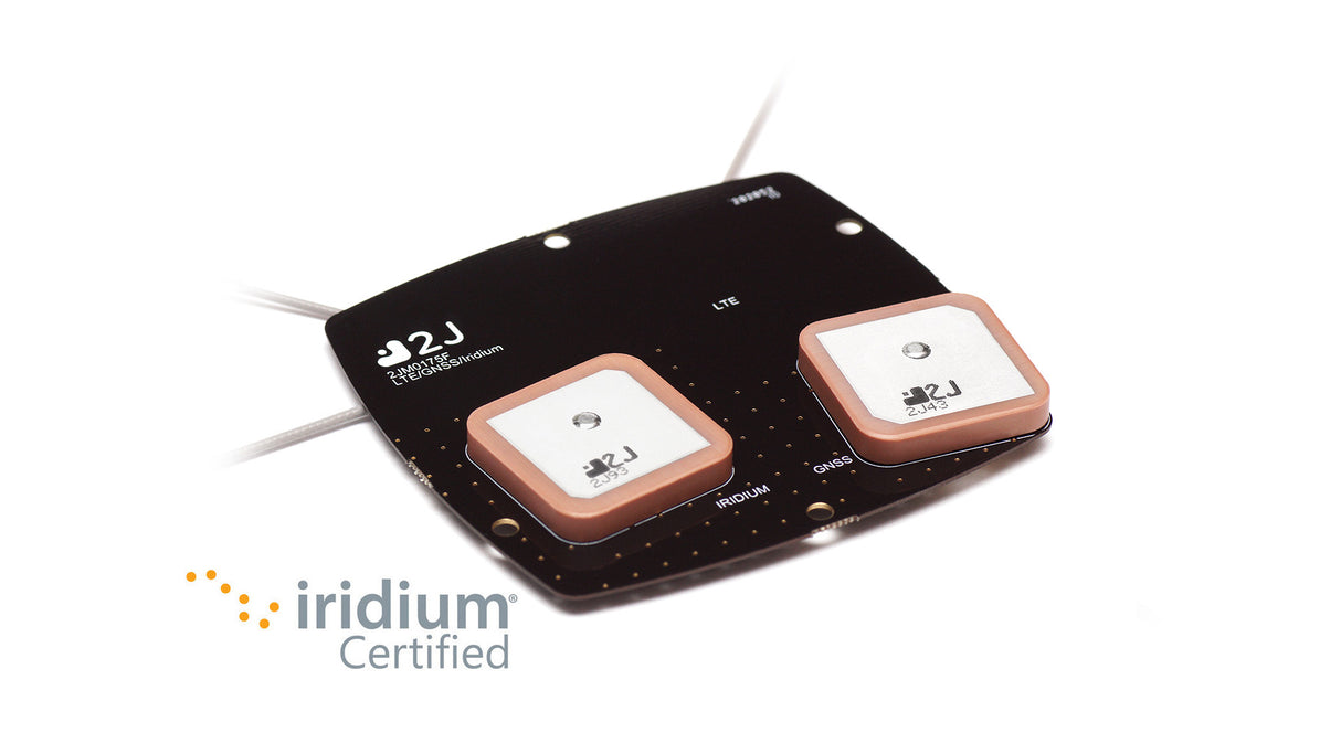2JP0175BGF 4G/LTE, GNSS, Iridium embedded screw mount Antenna 3-in-1 SMA-M 20cm