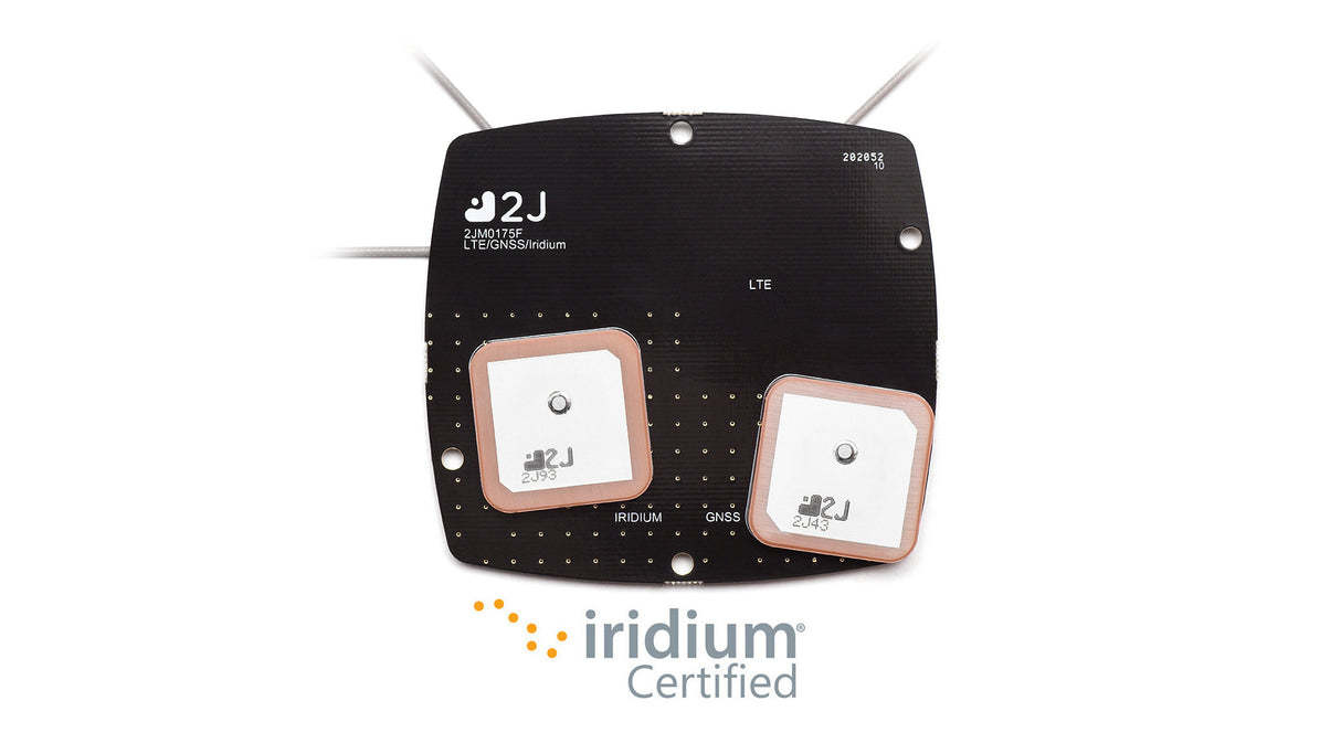 2JP0175BGF 4G/LTE, GNSS, Iridium embedded screw mount Antenna 3-in-1 SMA-M 20cm