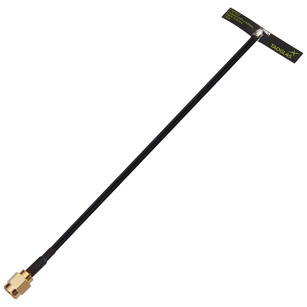 FXP832.03.0458D Antenne Dual-Band W-lan, ISM selbstklebendes flexibles PCB Freedom RPSMA-M 45,8cm RG-174