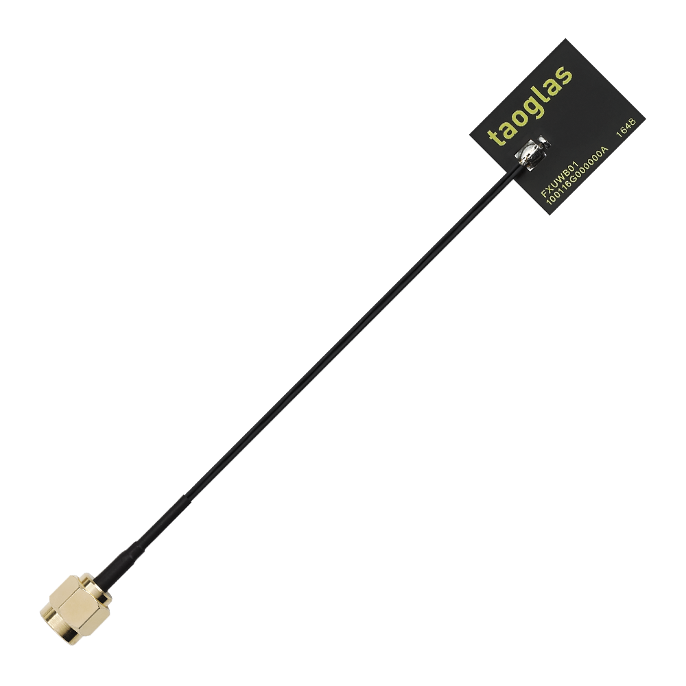 FXUWB01.01.0090C Antenne UWB 6-8GHz Flex Klebe AccuraUWB Flex SMA-M 9cm für Radar, Smart Home und Unterhaltungssysteme, Positionsbestimmung & Tracking, Präzisionsvermessung