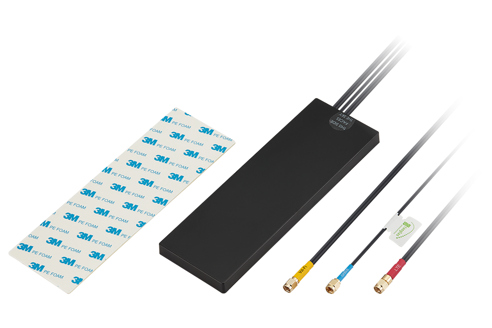 MA233.LBC.001 Externe Antenne 4G/LTE, GNSS, W-lan Klebehalterung Stream 3-in-1 IP67 für Telematik, Transport, Fernüberwachung