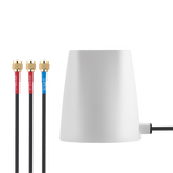 MA343.W.LBI.001 Externe Niedrigprofil MIMO 5G, GNSS Antenne Magnetbefestigung 3-in-1 Weiß IP67 für Smart Metering und Fernüberwachung, Digital Signage, Transport und Telematik